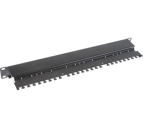 Панель NETLAN 19", 1U, 24 порта, категория 5e, RJ45/8P8C, экранированная, черная EC-URP-24-SD2