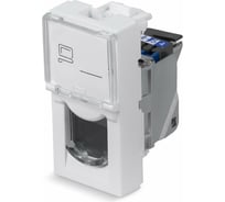 Keystone Cabeus Jack RJ-45(8P8C), 180 градусов, категория 6, экранированная, безинструментный монтаж, вставка Mosaic (арт.076563) KJ-RJ45-Cat.6-SH-180T-FP-L-22,5
