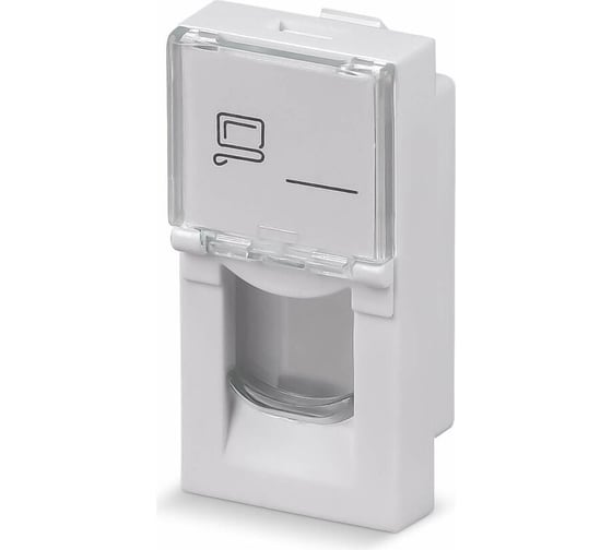 Вставка Cabeus 45x22,5 (Mosaic) для 1 модуля формата Keystone Jack FP-L-22,5-1M 1