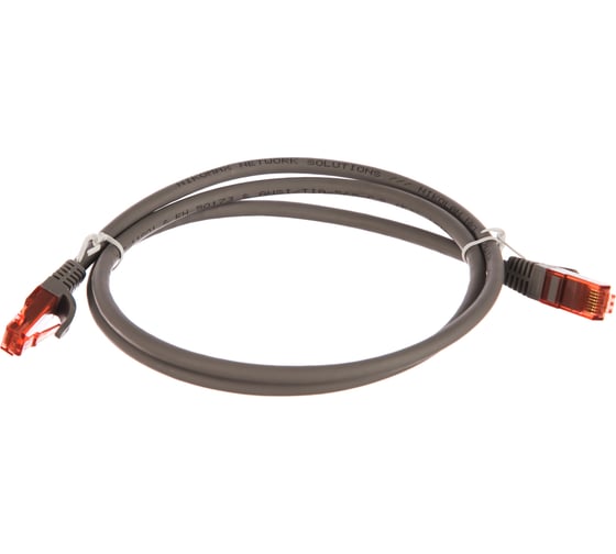 Шнур NIKOMAX U/UTP 4 пары, категория 6a, 2хRJ45/8P8C, серый, 1м NMC-PC4UA55B-ES-010-C-GY