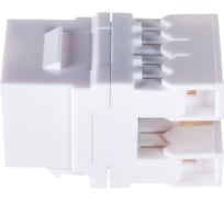 Модуль Keystone NIKOMAX категория 6, RJ45/8P8, белый NMC-KJUE2-VI-WT