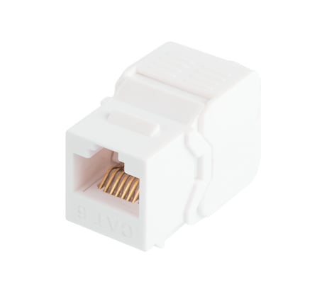 Модуль Keystone NIKOMAX категория 6, RJ45/8P8C, белый NMC-KJUE2-ET-WT