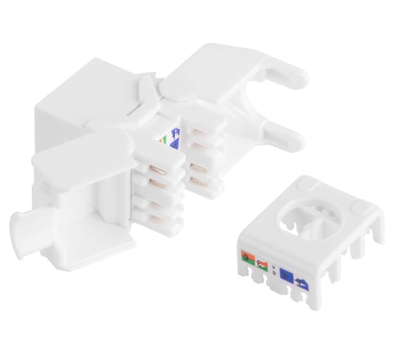 Модуль Keystone NIKOMAX категория 6, RJ45/8P8C, белый NMC-KJUE2-ET-WT