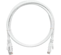 Шнур NIKOMAX U/UTP 4 пары, категория 6, 2хRJ45/8P8C, белый, 2м NMC-PC4UE55B-020-C-WT