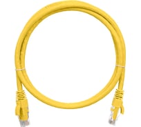 Шнур NIKOMAX U/UTP 4 пары, категория 6, 2хRJ45/8P8C, желтый, 0,3м NMC-PC4UE55B-003-C-YL