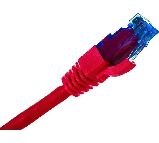 Шнур NIKOMAX U/UTP 4 пары, категория 6, 2хRJ45/8P8C, красный, 0,3м NMC-PC4UE55B-003-C-RD