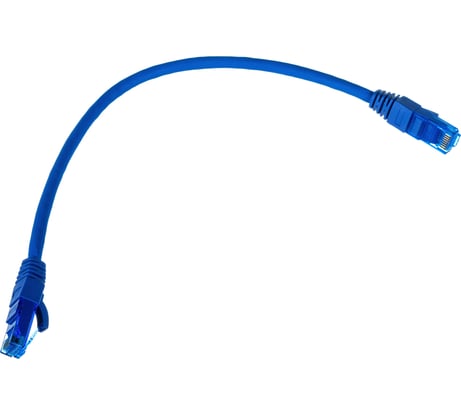 Шнур NIKOMAX U/UTP 4 пары, категория 6, 2хRJ45/8P8C, синий, 0,3м NMC-PC4UE55B-003-C-BL