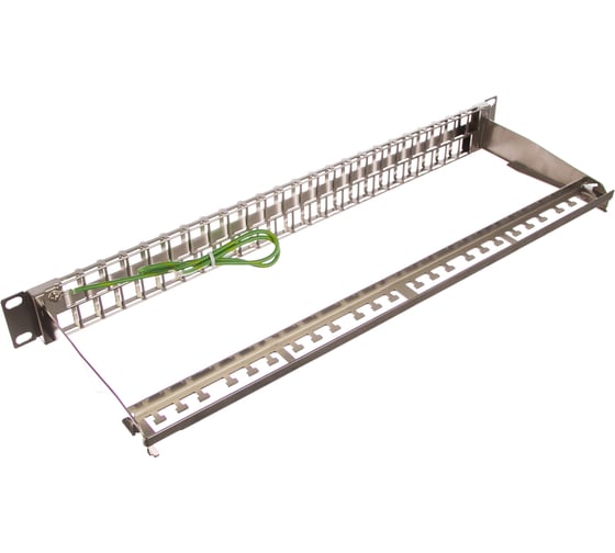 Наборная панель NIKOMAX 19", 1U, металлик NMC-RP48-BLANK-1U-MT