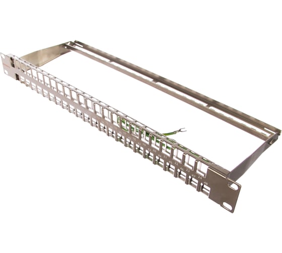 Наборная панель NIKOMAX 19", 1U, металлик NMC-RP48-BLANK-1U-MT