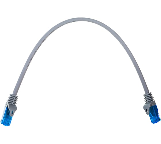 Шнур NIKOMAX U/UTP 4 пары, категория 6, 2хRJ45/8P8, серый, 0,3м NMC-PC4UE55B-ES-003-C-GY