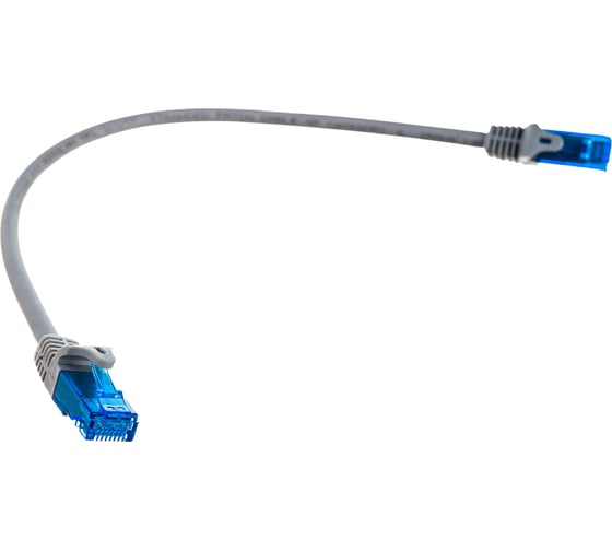 Шнур NIKOMAX U/UTP 4 пары, категория 6, 2хRJ45/8P8, серый, 0,3м NMC-PC4UE55B-ES-003-C-GY