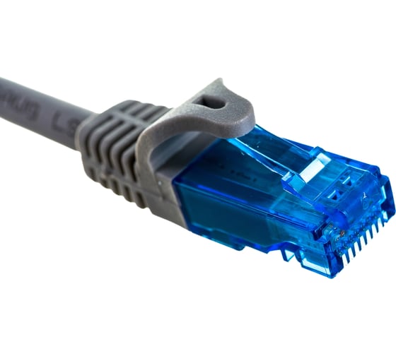 Шнур NIKOMAX U/UTP 4 пары, категория 6, 2хRJ45/8P8, серый, 0,3м NMC-PC4UE55B-ES-003-C-GY