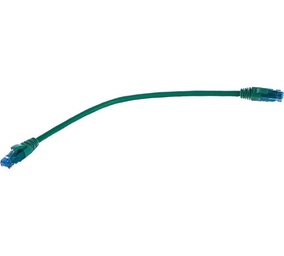 Шнур NIKOMAX U/UTP 4 пары, категория 6, 2хRJ45/8P8C, зеленый, 0,3м NMC-PC4UE55B-003-C-GN