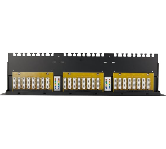 Панель NIKOMAX 19", 1U, 48 портов, черная NMC-RP48UE2-HR-1U-BK