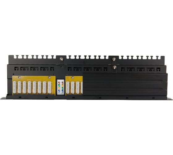 Панель NIKOMAX 19", 1U, 48 портов, черная NMC-RP48UE2-HR-1U-BK