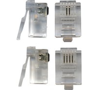 Телефонный коннектор TWT RJ-12 6P2C для розетки, 100 шт. в упаковке PL12-6P2C/100