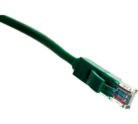 Литой LAN кабель для интернета GCR 1.0m, зеленый VIVLNIC05-1.0m
