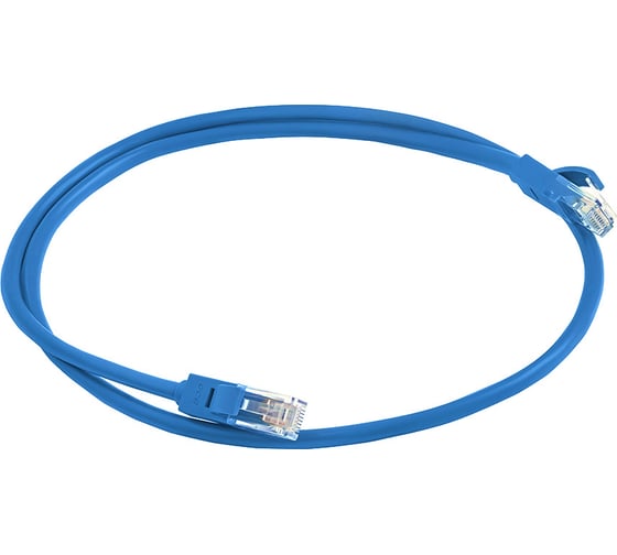 Литой LAN кабель для интернета GCR 2.0m, синий VIVLNIC01-2.0m