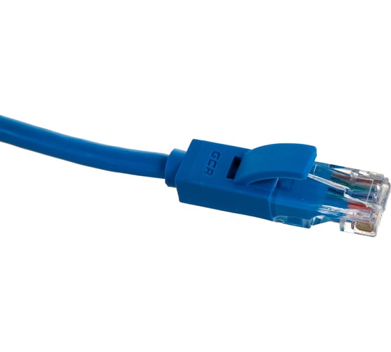 Литой LAN кабель для интернета GCR 2.0m, синий VIVLNIC01-2.0m