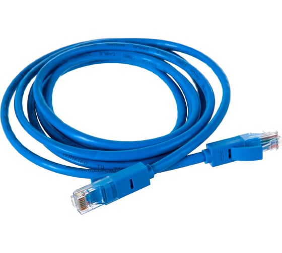Литой LAN кабель для интернета GCR 2.0m, синий VIVLNIC01-2.0m
