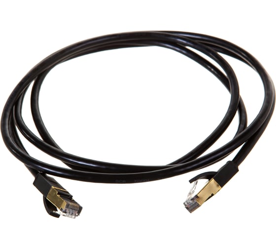 Быстрый LAN кабель для интернета GCR 2.0m, черный VIVLNICG626-2.0m