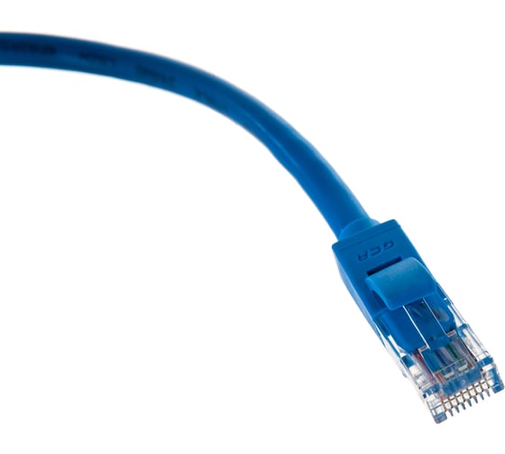 Быстрый LAN кабель для интернета GCR 0.5m, синий, литой VIVLNIC601-0.5m