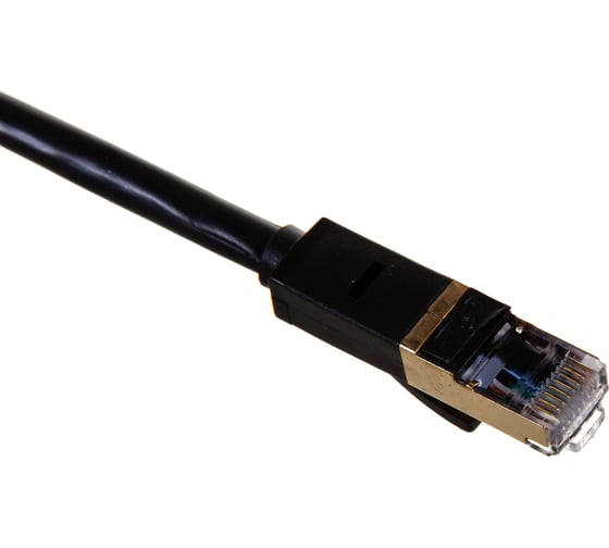 Быстрый LAN кабель для интернета GCR 5.0m, черный VIVLNICG626-5.0m