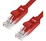 Быстрый LAN кабель для интернета GCR 0.3m, красный, литой VIVLNIC604-0.3m 1