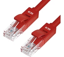 Литой LAN кабель для интернета GCR 3.0m, красный VIVLNIC04-3.0m