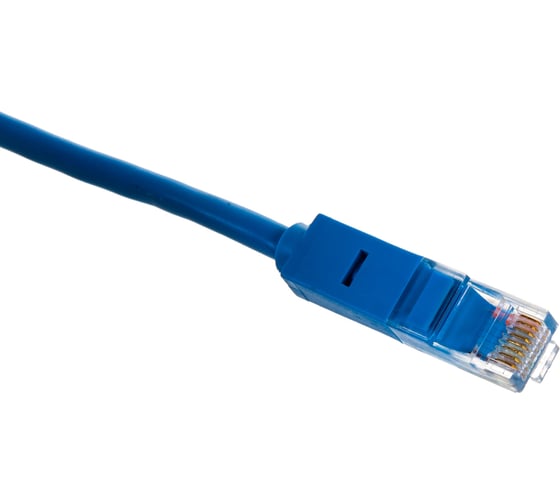 Литой LAN кабель для интернета GCR 1.0m, синий VIVLNIC01-1.0m