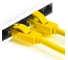 Литой LAN кабель для интернета GCR 2.0m, желтый VIVLNIC02-2.0m 2