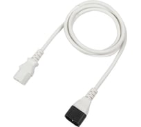 Кабель питания Filum ПВС-АП 3x1.0 С13 - C14, 220/250В, 10А, белый, 1.8м FL-PC-C13/C14-C1-1.8-WH