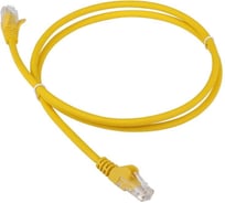 Патч-корд LANMASTER RJ45 - RJ45, 4 пары, UTP, категория 5е, 7 м, желтый, LAN-45-45-7.0-YL