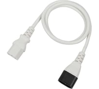 Кабель питания Filum ПВС-АП 3x1.0 С13 - C14, 220/250В, 10А, белый, 1м FL-PC-C13/C14-C1-1.0-WH