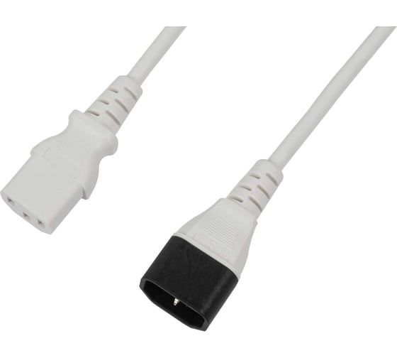 Кабель питания Filum ПВС-АП 3x1.0 С13 - C14, 220/250В, 10А, белый, 0.5м FL-PC-C13/C14-C1-0.5-WH