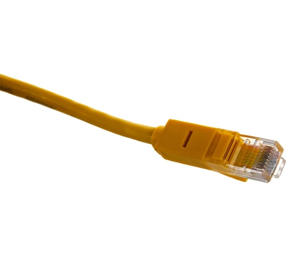 Литой LAN кабель для интернета GCR 3.0m, желтый LNC02-3.0m
