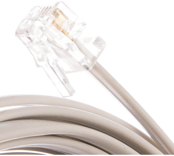 Телефонный патч-корд Hyperline, PC-RJ12-RJ12-3M-WH, 3 м 18630