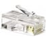 Разъем под витую пару Hyperline, PLUG-8P8C-U-C6-100, RJ-45, 8P8C, категория 6, 50 микродюймов, универсальный, для одножильного и многожильного кабеля, 100 шт, 49367 1