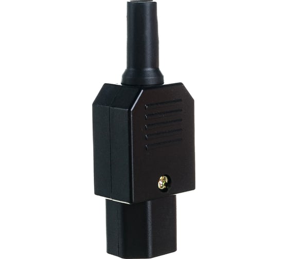 Разъем Hyperline, CON-IEC320C13, IEC 60320 C13, 220В, 10A, на кабель, плоские контакты внутри разъема, прямой, 47865