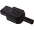 Разъем Hyperline, CON-IEC320C13, IEC 60320 C13, 220В, 10A, на кабель, плоские контакты внутри разъема, прямой, 47865 1