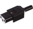 Разъем Hyperline, CON-IEC320C13, IEC 60320 C13, 220В, 10A, на кабель, плоские контакты внутри разъема, прямой, 47865 2