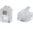 Телефонный коннектор VCOM RJ-12 6P4C /6 мест, 4 контакта 100 шт. в упаковке VTE7716-1/100 1