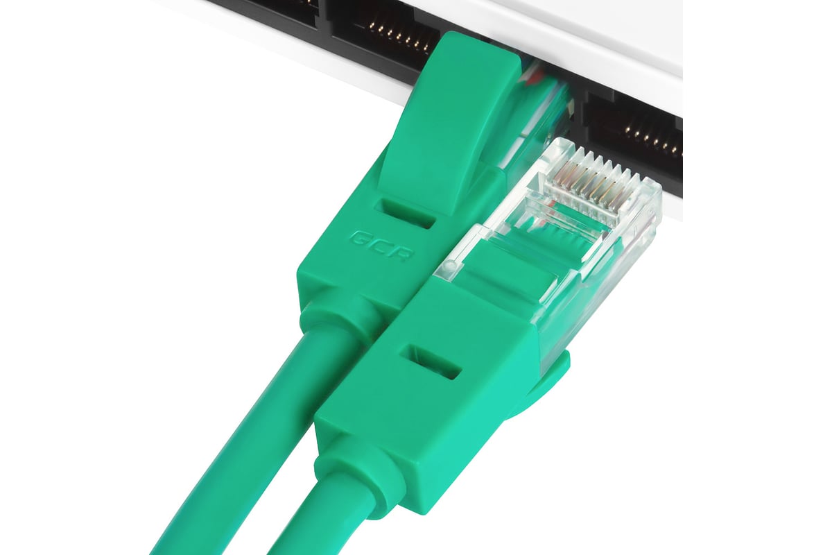 Быстрый LAN кабель для интернета GCR 3.0m, зеленый VIVLNIC605-3.0m ...