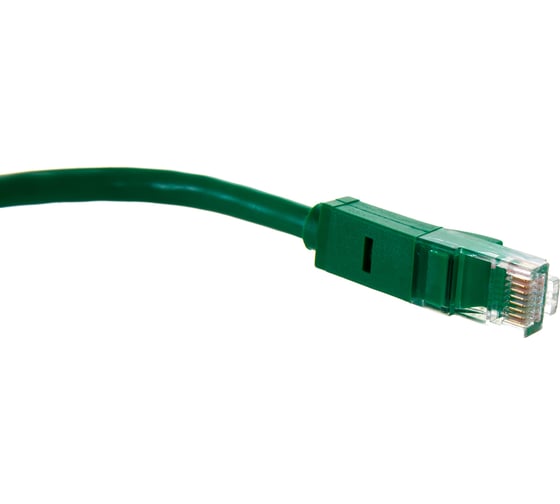 Литой LAN кабель для интернета GCR 0.5m, зеленый VIVLNIC05-0.5m