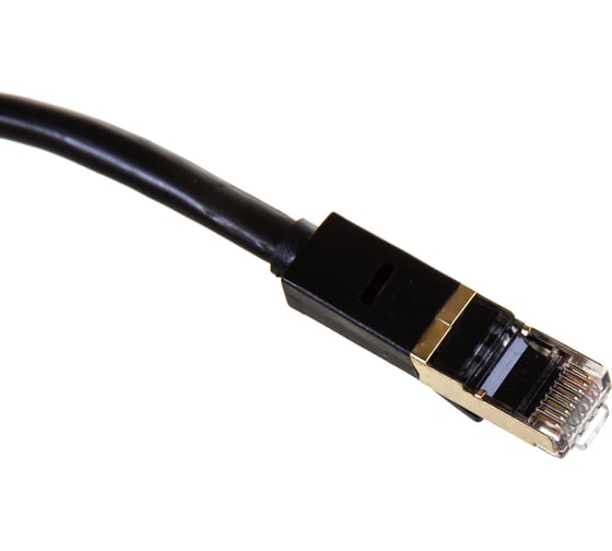 Быстрый LAN кабель для интернета GCR 1.5m, черный LNCG626-1.5m