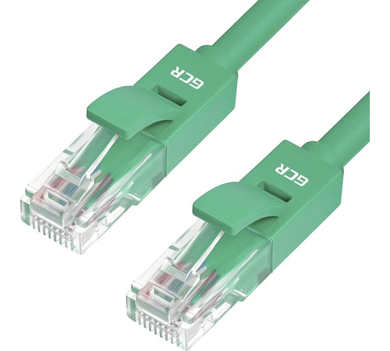 Литой LAN кабель для интернета GCR 3.0m, зеленый VIVLNIC05-3.0m 1