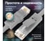 Литой LAN кабель для интернета GCR 3.0m, серый VIVLNIC03-3.0m 7