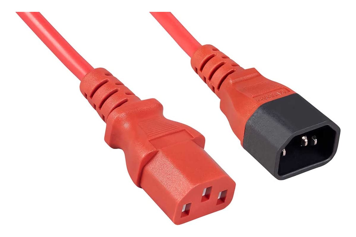 Кабель питания Cabeus монитор-компьютер IEC 320 C13 - IEC 320 C14 (3x0 ...