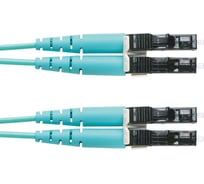 Патч-корд PANDUIT FX2ELLNLNSNM001 Волоконно-оптический LC-LC, многомодовый 50/125 OM3, duplex, 1.6 мм, LSZH, 1 м 252310
