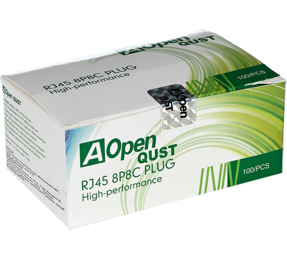 Коннектор AOpen/Qust RJ-45 8P8C CAT 5Е упаковка 100 шт. Aopen ANM005-1/100